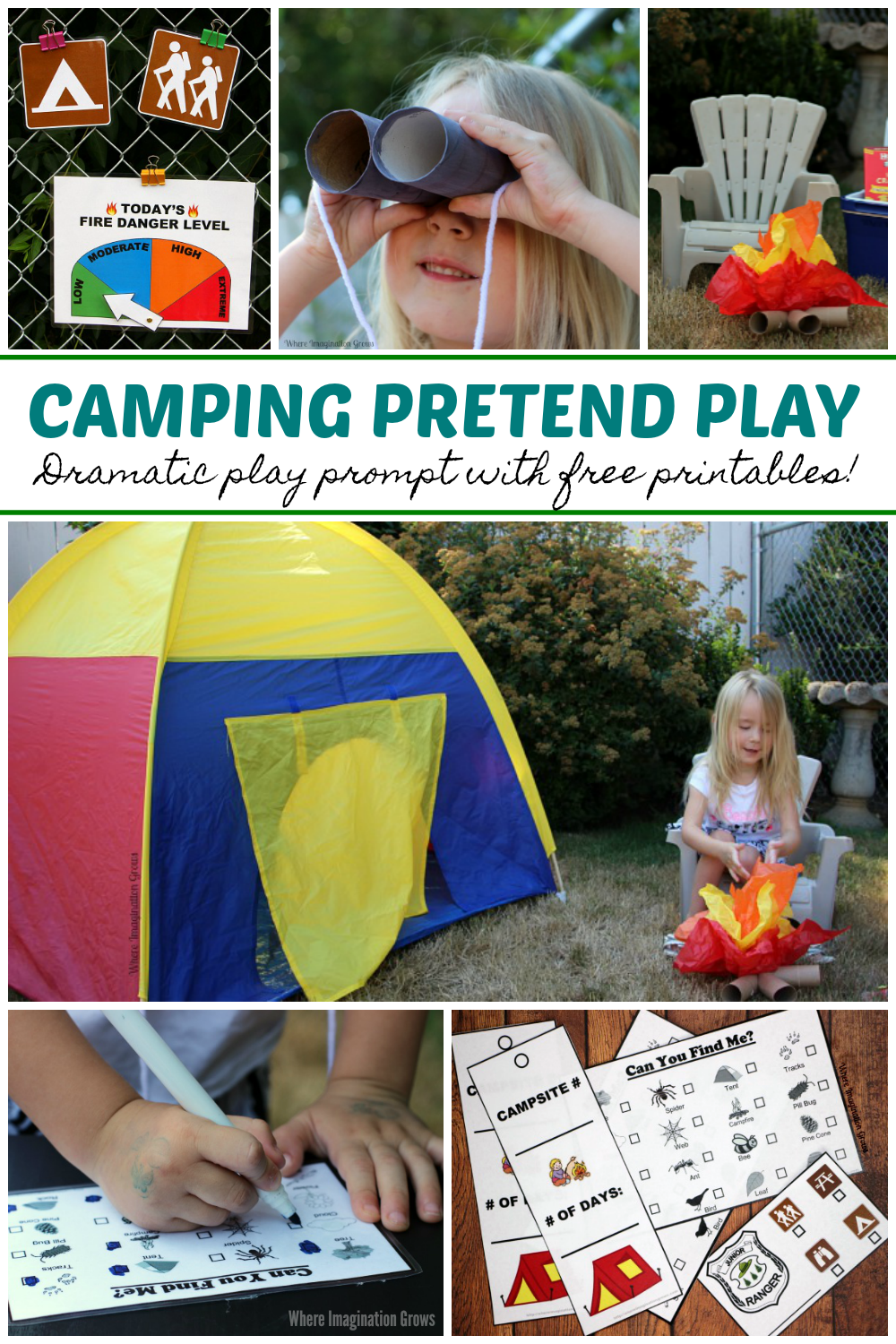 Preschool Classroom Camping Theme Printables