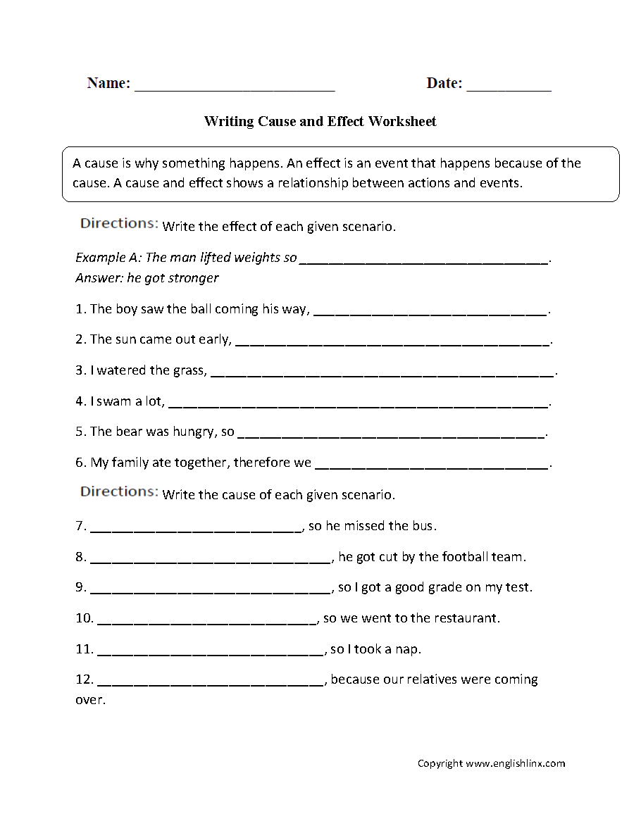 Printable Worksheets For 8th Grade Writing