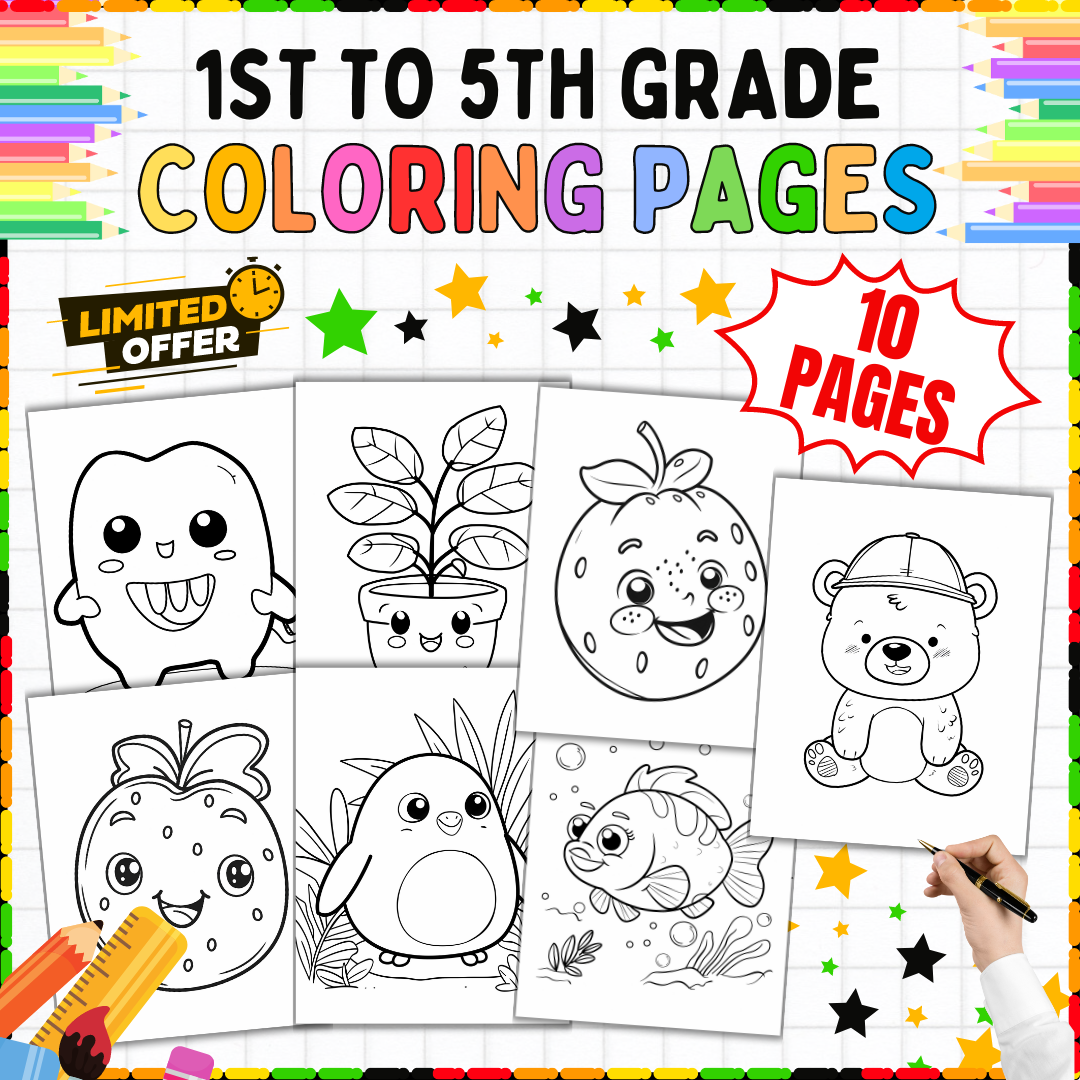 Coloring Pages For 1st 5th Grade Art Fun And Engaging Classroom Activities Made By Teachers