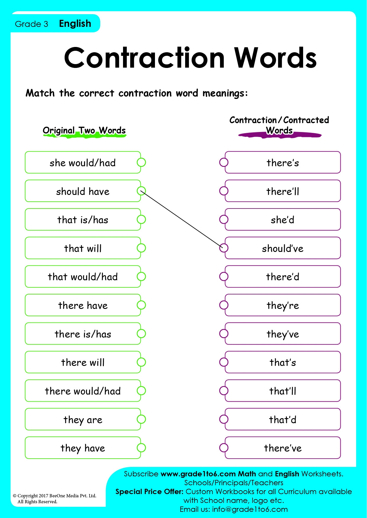 3rd Grade Worksheets Free Printable Grammar