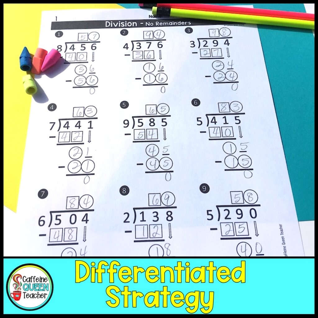 Basic Math Division Worksheets