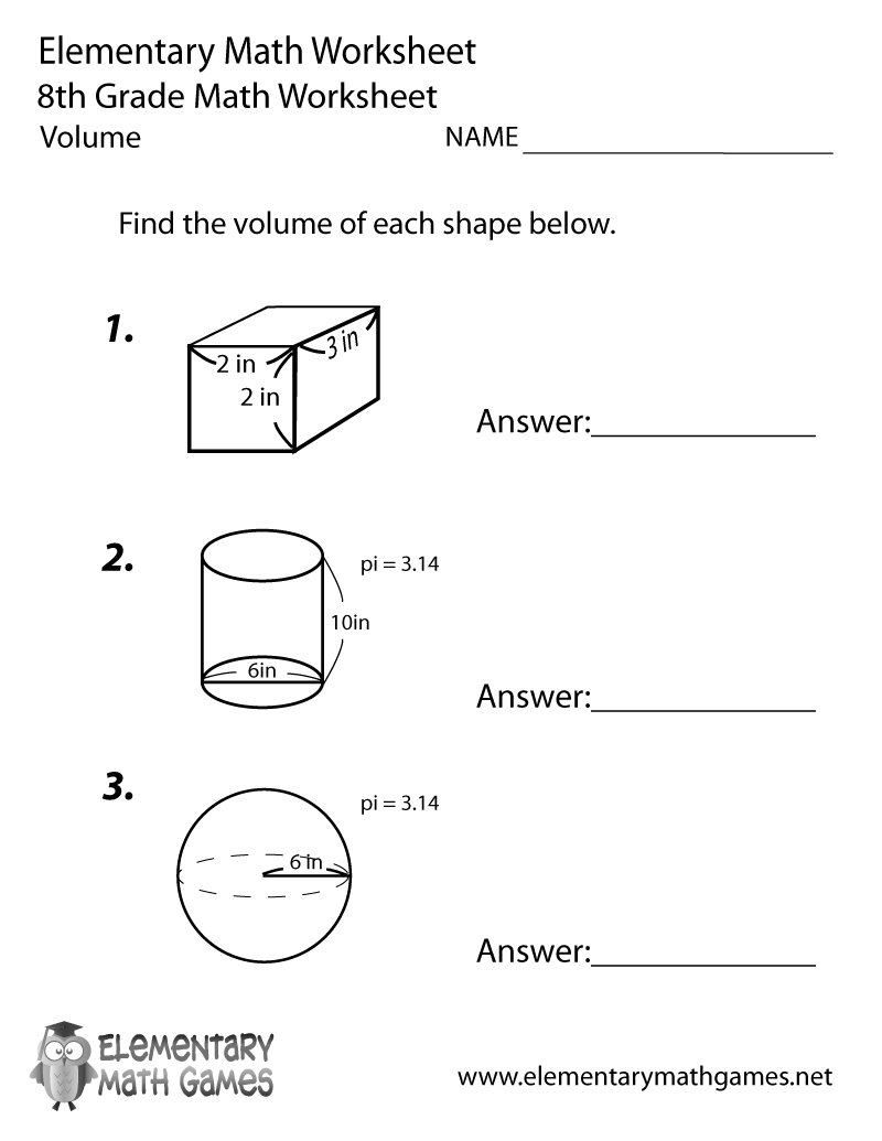 Elementary Math On X Students Have To Find The Volume Of Different Shapes In This Free Math Worksheet You Can Get It Here Https t co GE7ds1BCze mathteachers Https t co n4qLAApLRu X