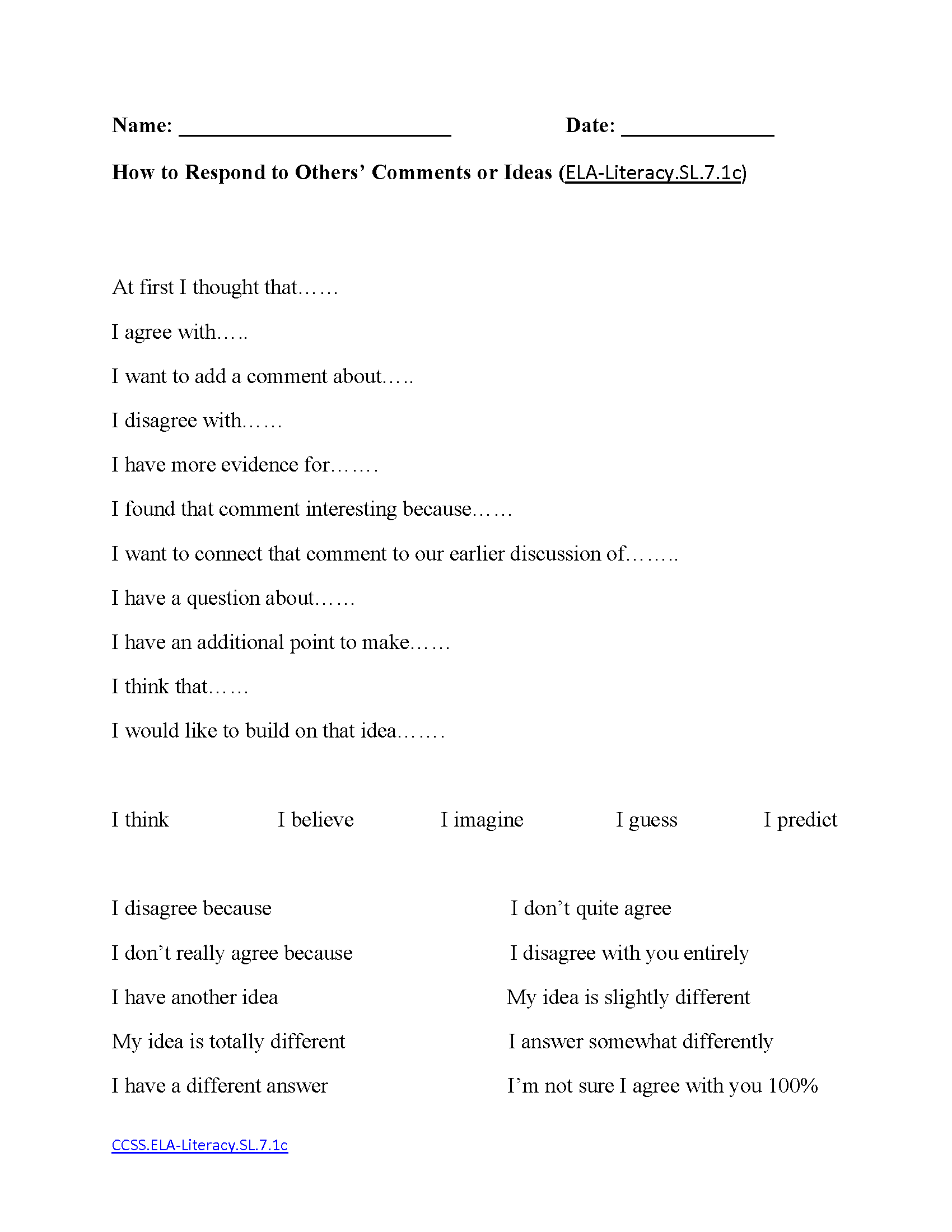 7th Grade Ela Worksheets Printable