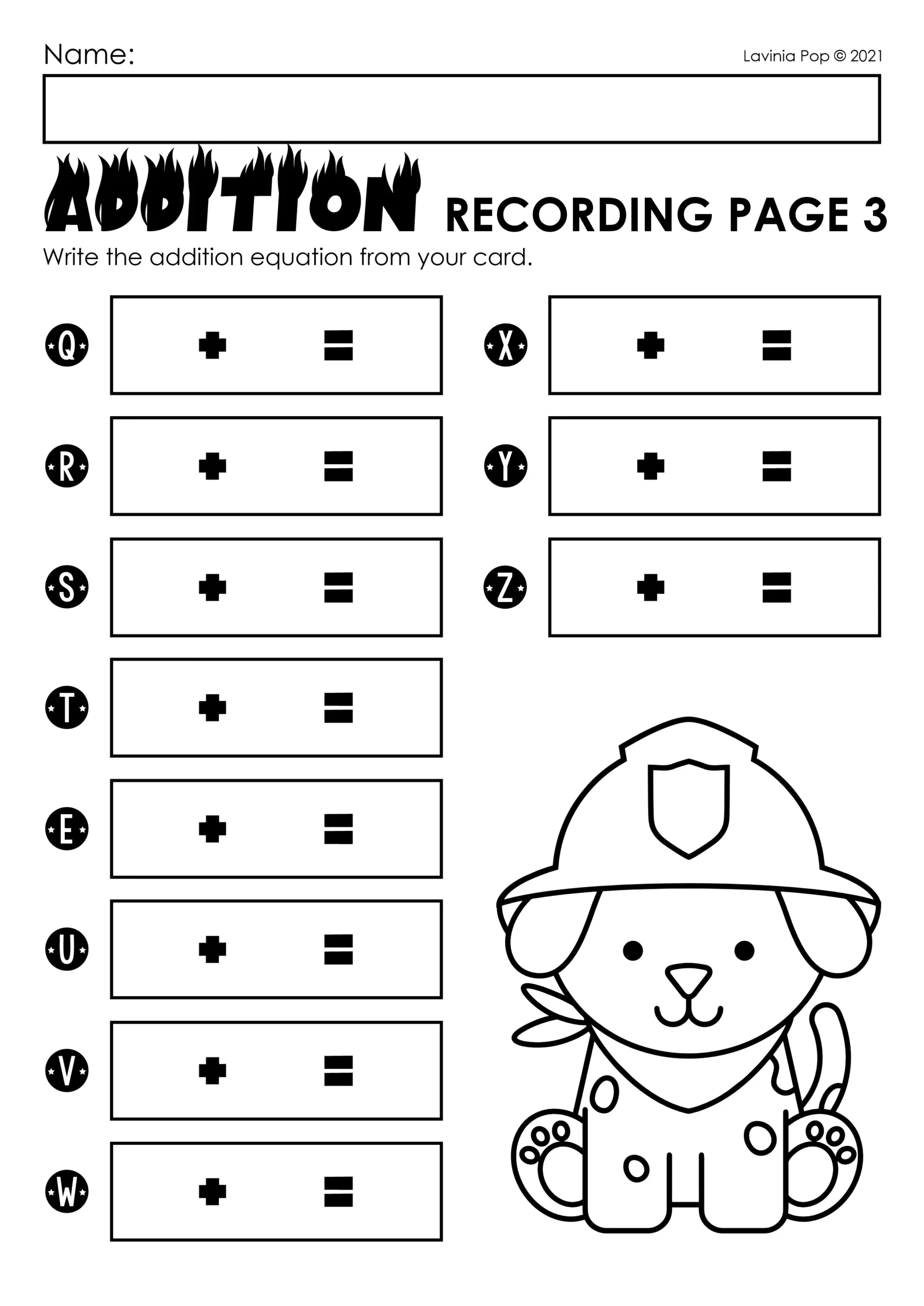 Basic Addition Math Worksheets Printable