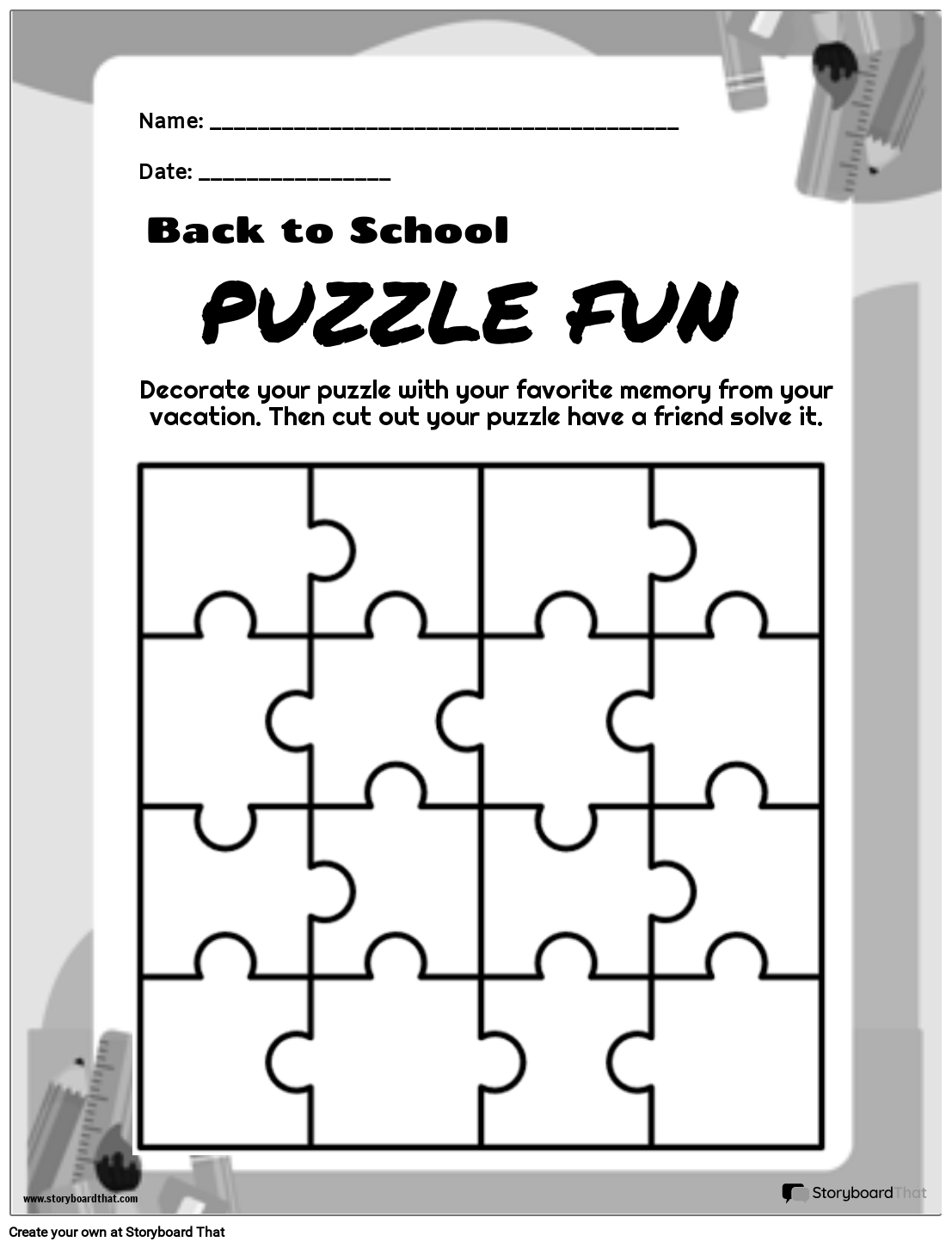 First Day Of School Templates 2025 Storyboard That