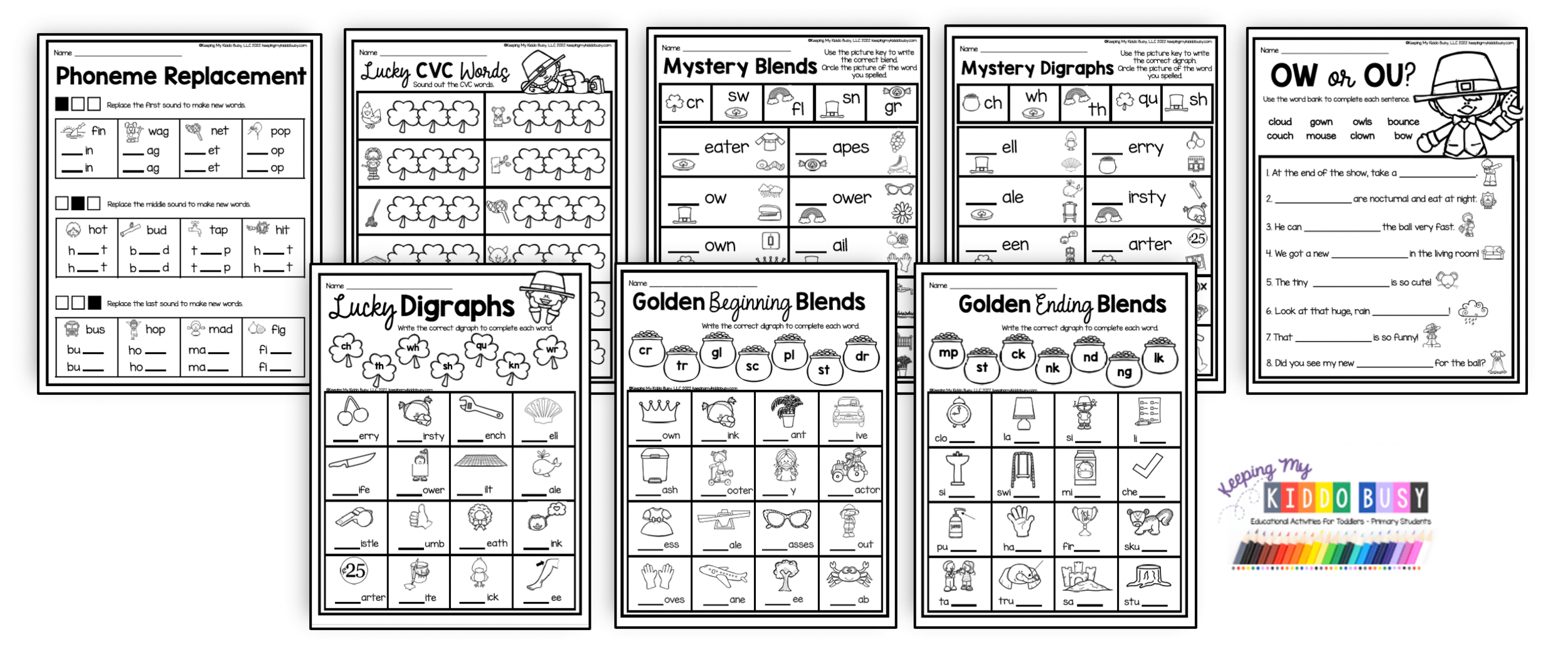 First Grade Activities For March FREE WORKSHEETS Keeping My Kiddo Busy