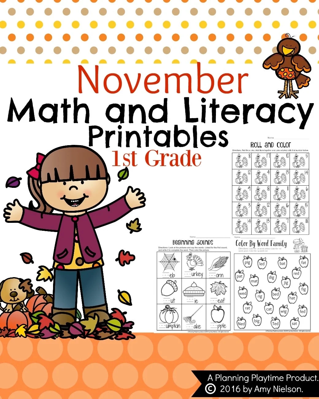 First Grade Worksheets The Year Bundle Planning Playtime