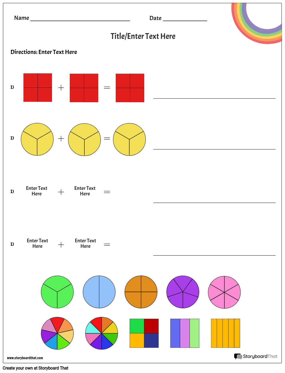 Fraction Worksheets Create Interactive Math Resources