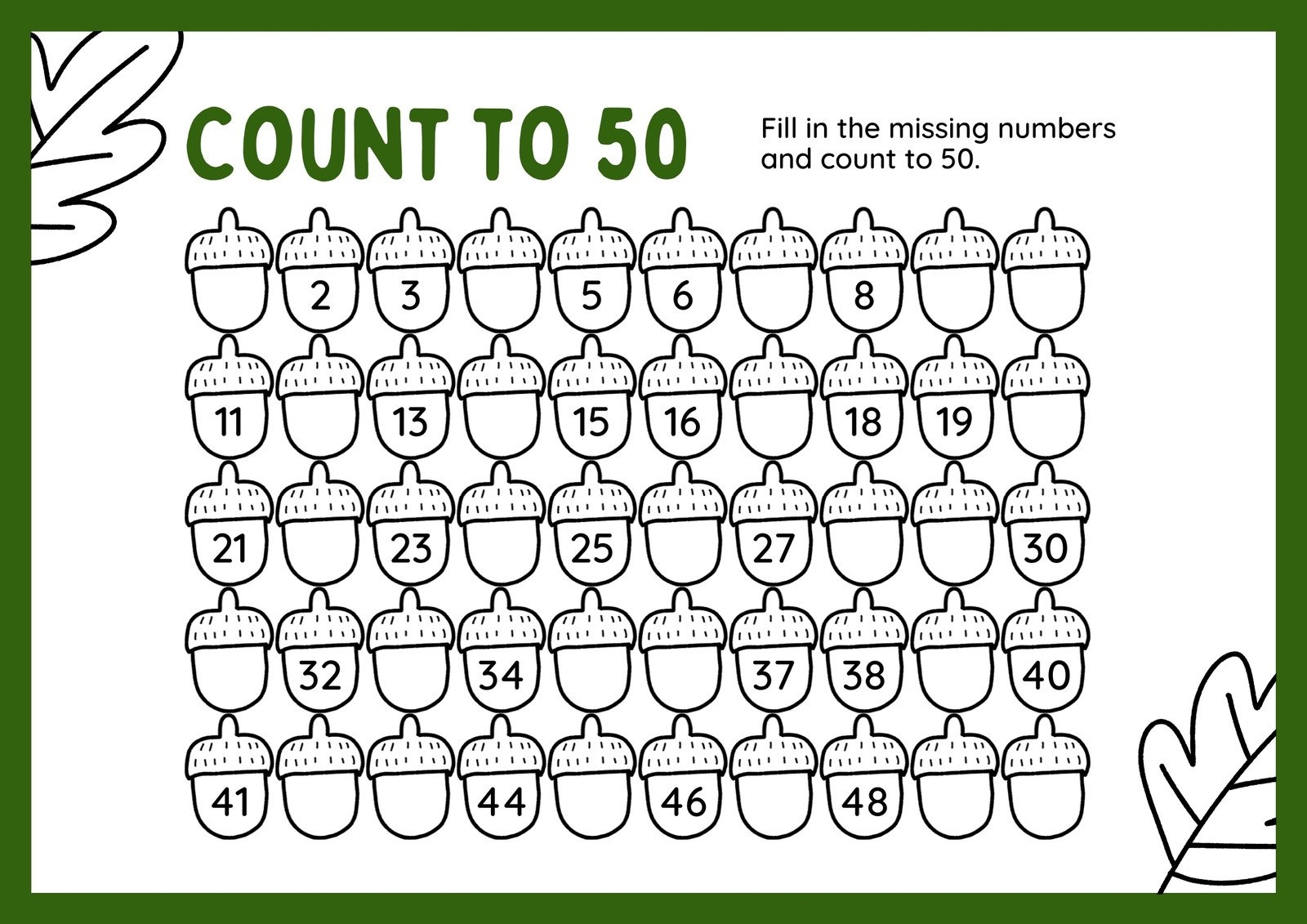Maths Printable Worksheets Year 1