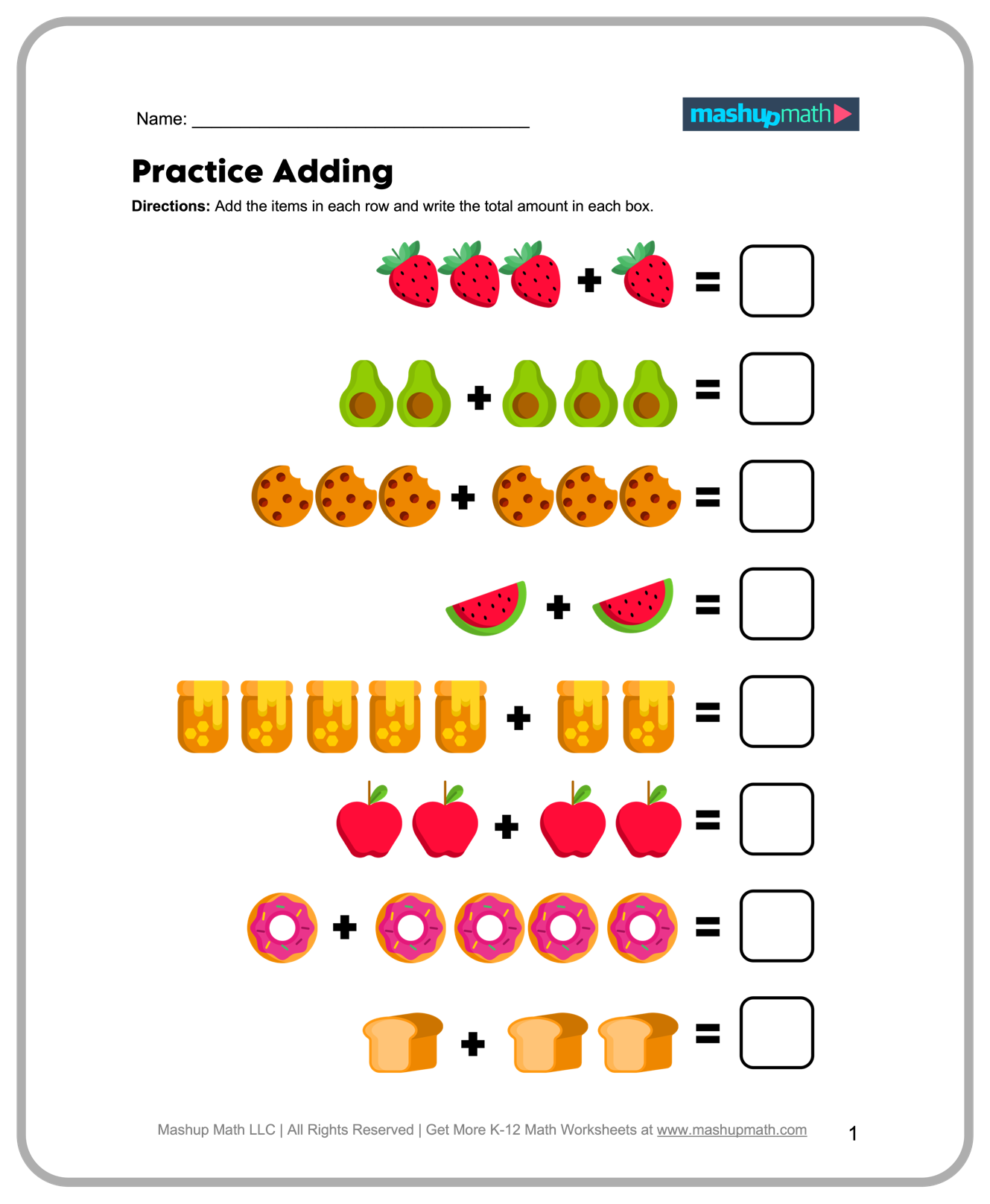 1st Grade Math Worksheets Printable Free