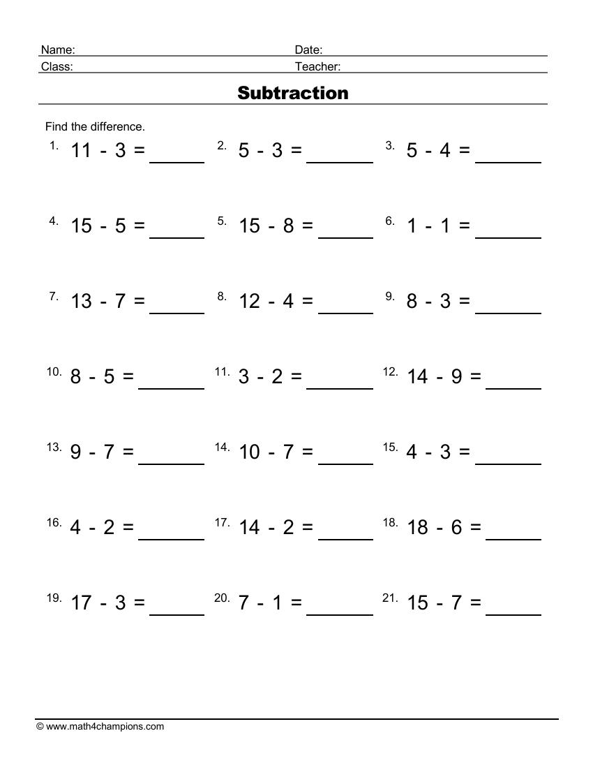 FREE 1st Grade Printable Math Worksheets First Grade Mad Minutes Worksheets Library