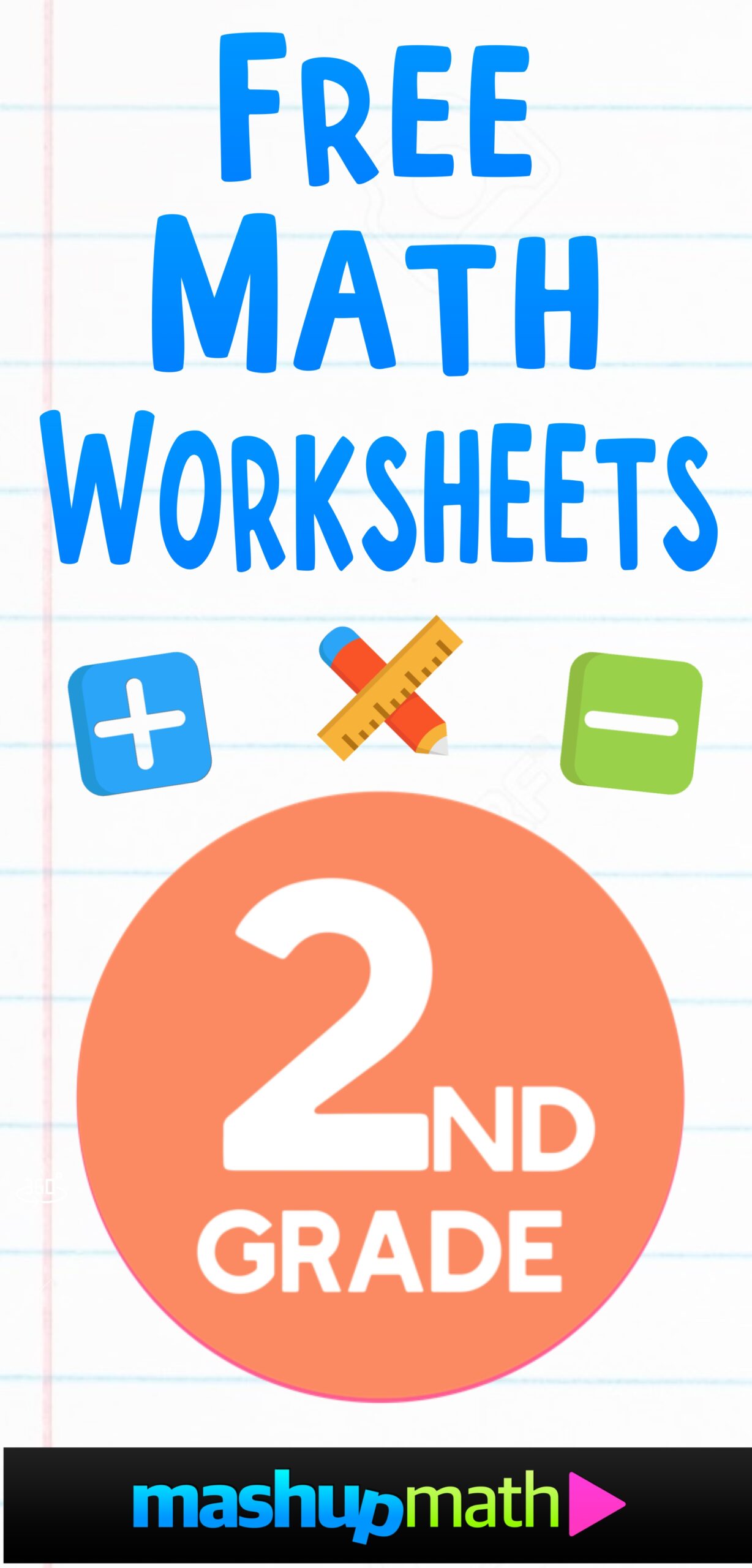 Free 2nd Grade Math Worksheets Printable W Answers Mashup Math