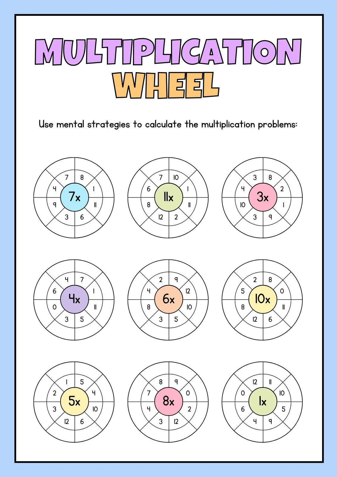 Free 3rd Grade Math Worksheet Templates To Customize Canva