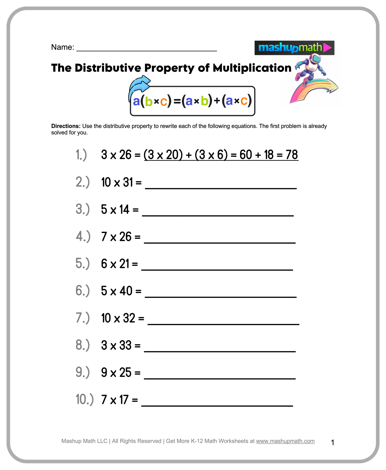 Printable Mathematics Worksheets For Grade 4