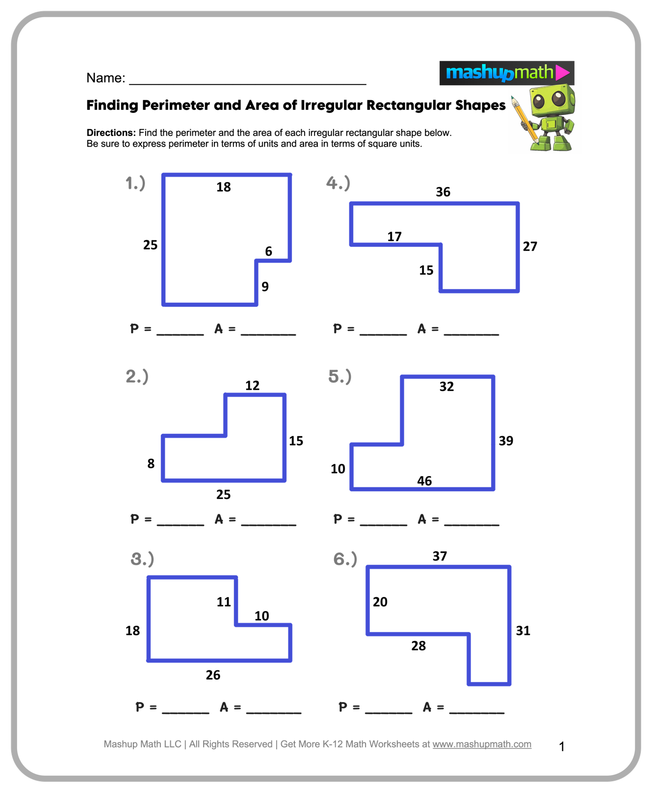 Free 6th Grade Math Worksheets Printable W Answers Mashup Math