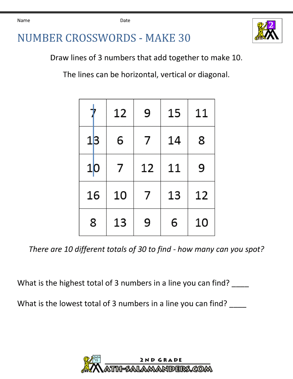 Free Printable Worksheets For 7th Grade Math