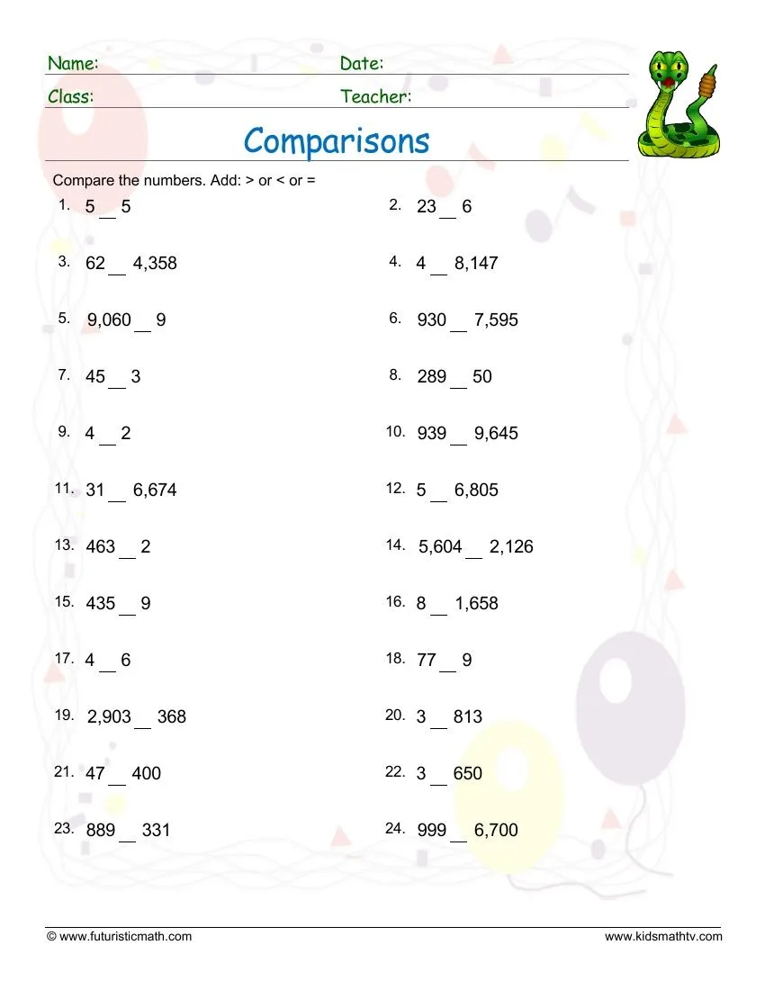 Free Numbers Math Worksheets Pdf Download Math Champions