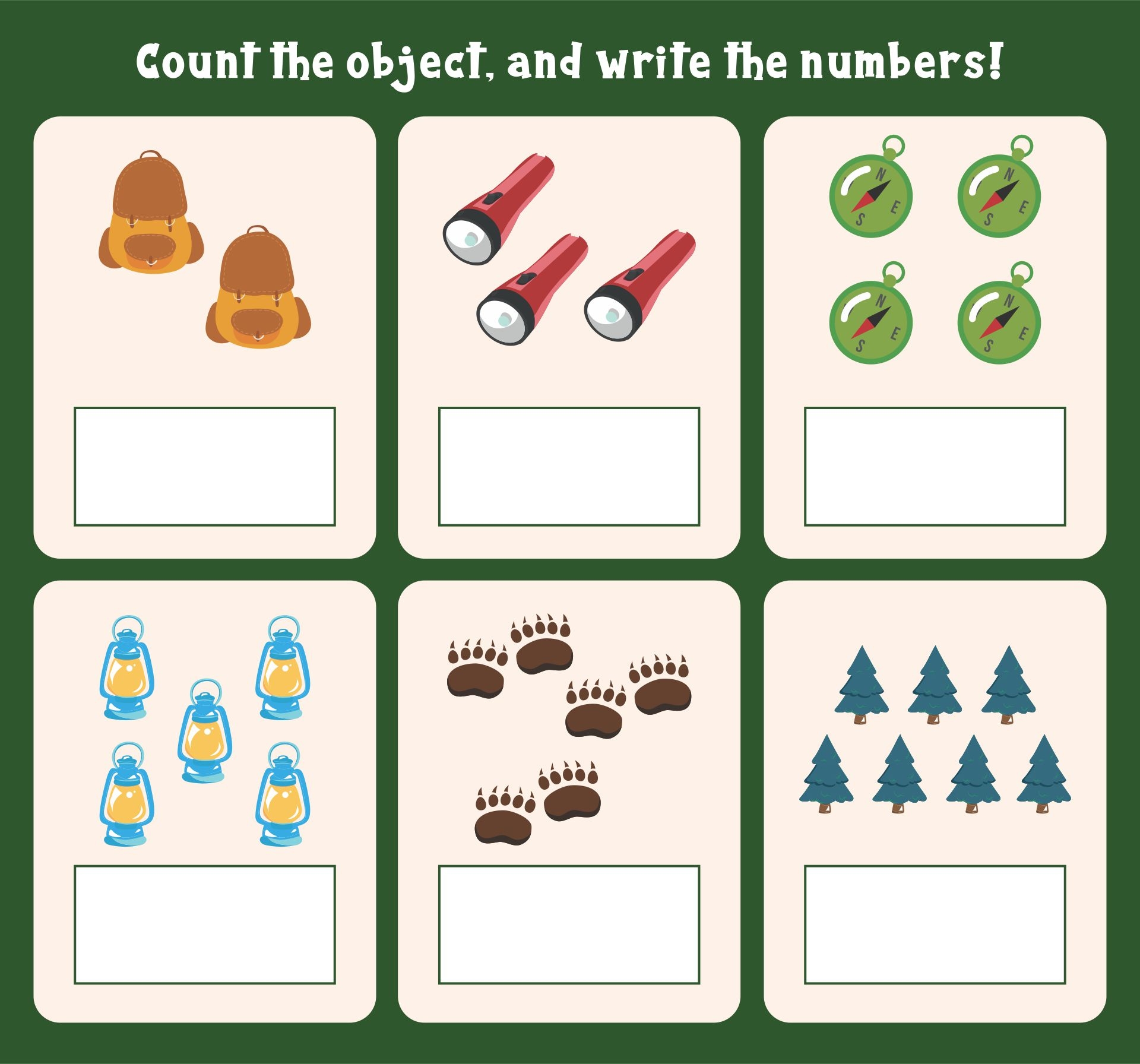Free Preschool Camping Printables Slap Dash Mom Worksheets Library