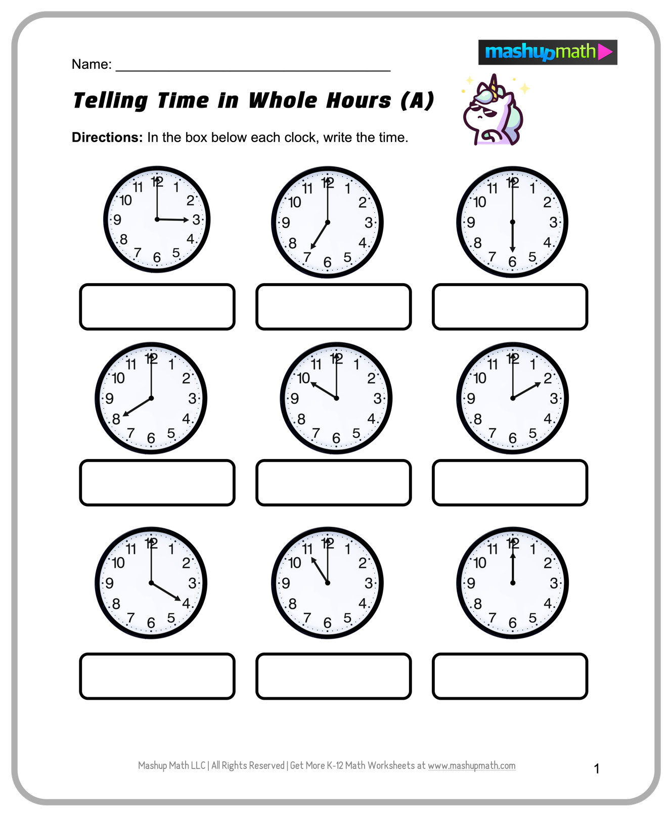 Free Preschool Math Worksheets Printable Mashup Math