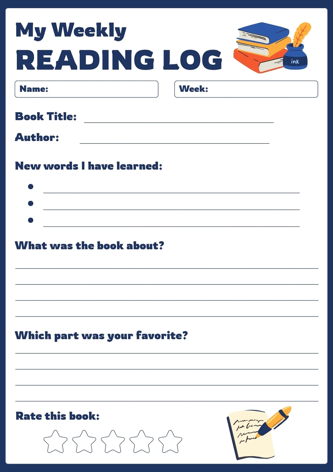 Free Printable 3rd Grade Reading Worksheet Templates Canva