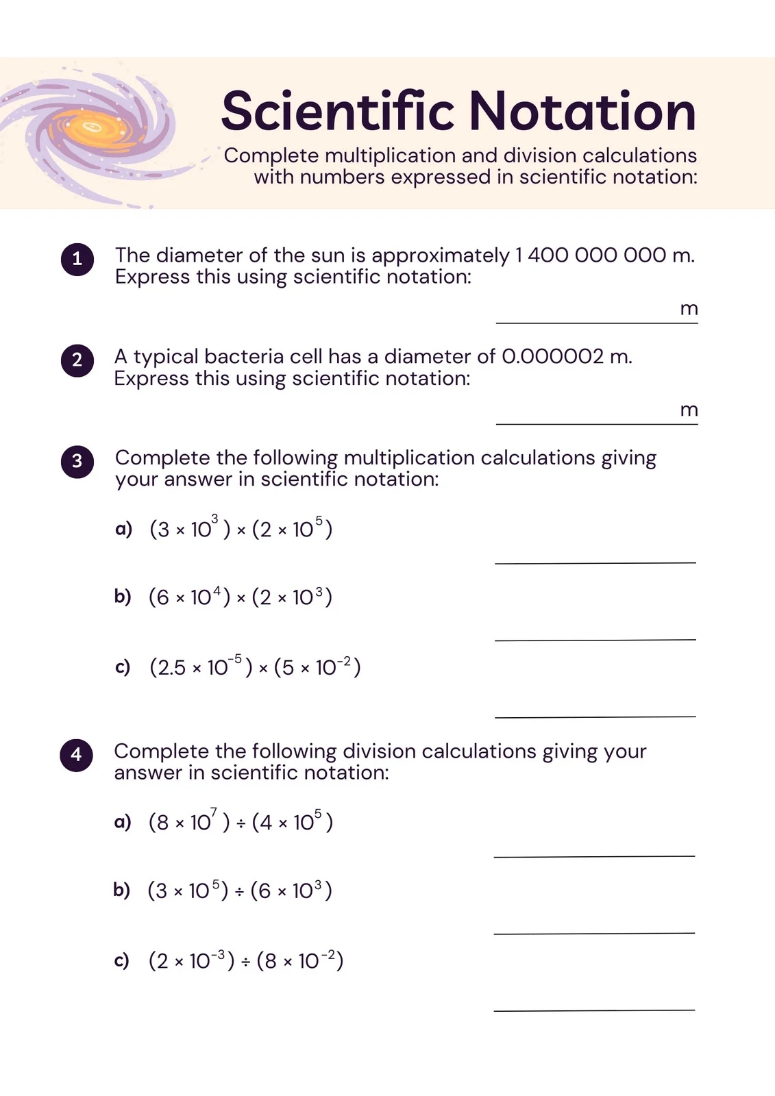 Free Printable 8th Grade Math Worksheet Templates Canva