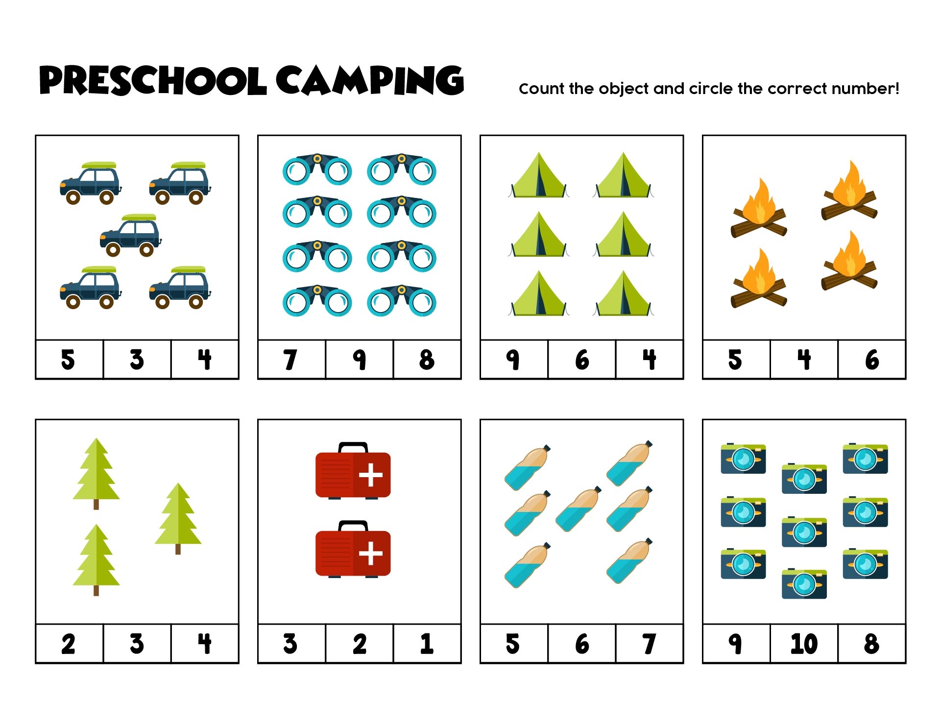 FREE Printable Camping Worksheets For Summer Fun Leap Of Faith Worksheets Library