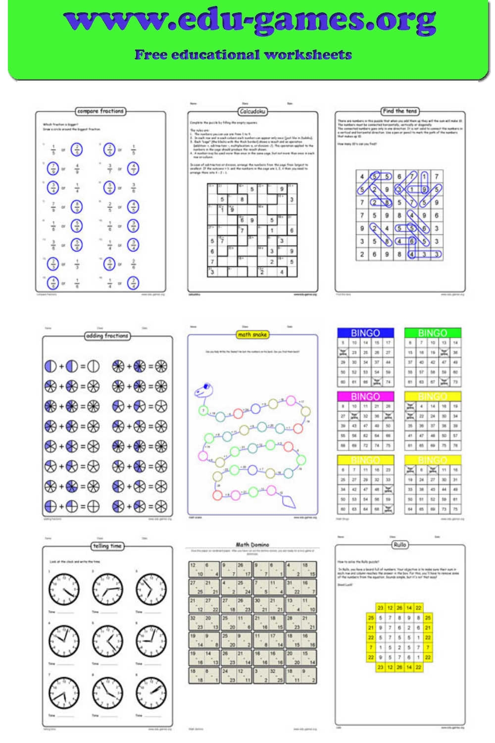 Free Printable Math Worksheets Generator