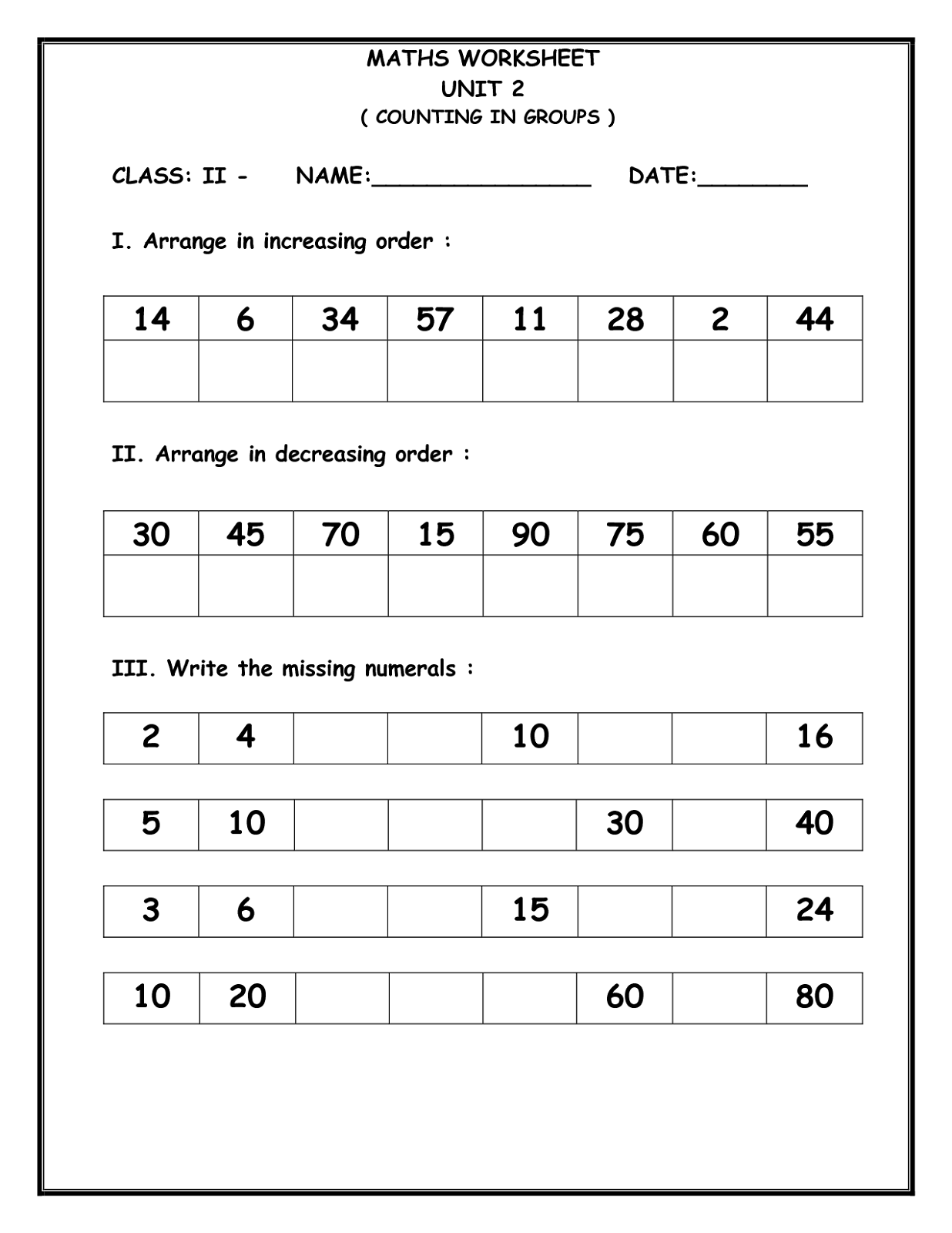 Free Printable Maths Worksheets Ks1 For Lesson Plan Worksheets Library