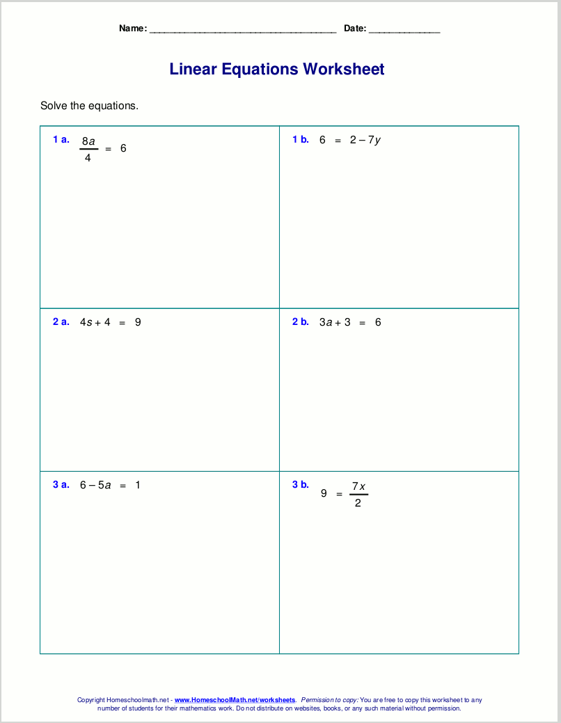 Printable Maths Worksheets Year 7