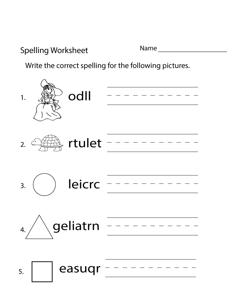 Grade 2 Spelling Words With Themed Spelling Lists Worksheets Library
