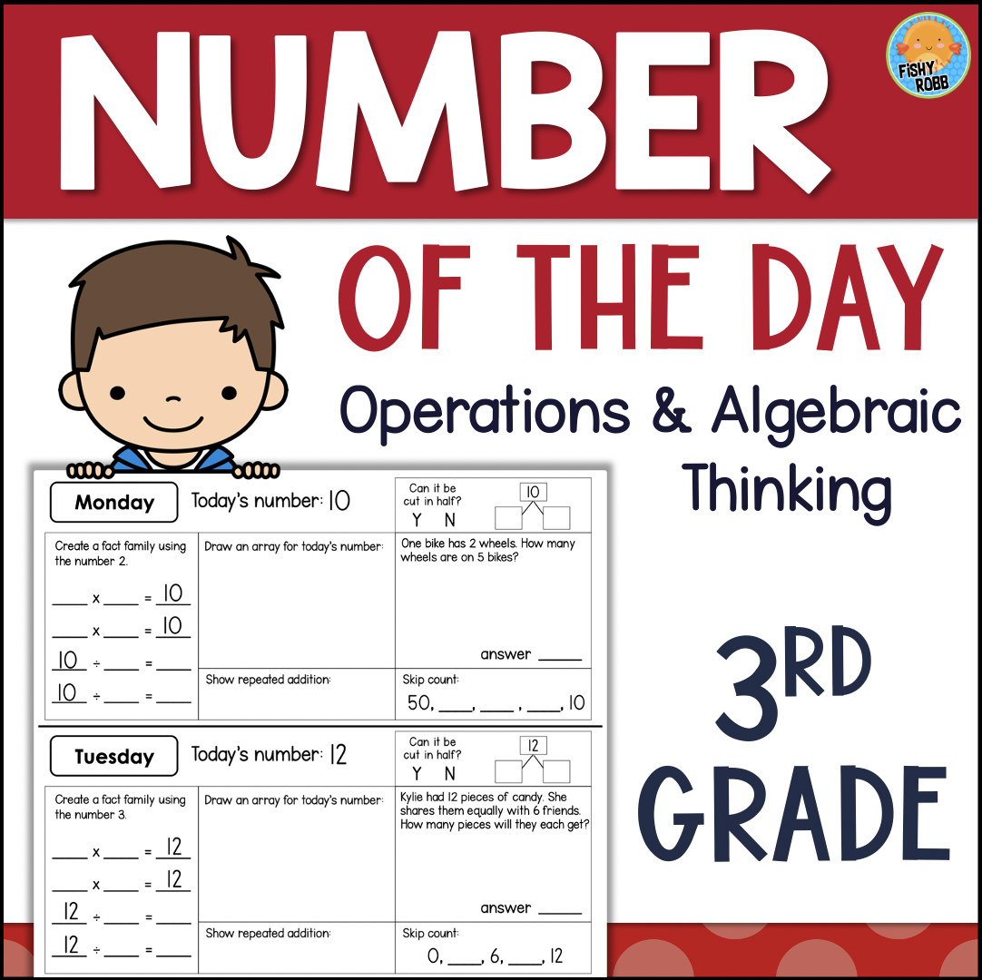 Grade 3 NUMBER OF THE DAY Worksheets Made By Teachers