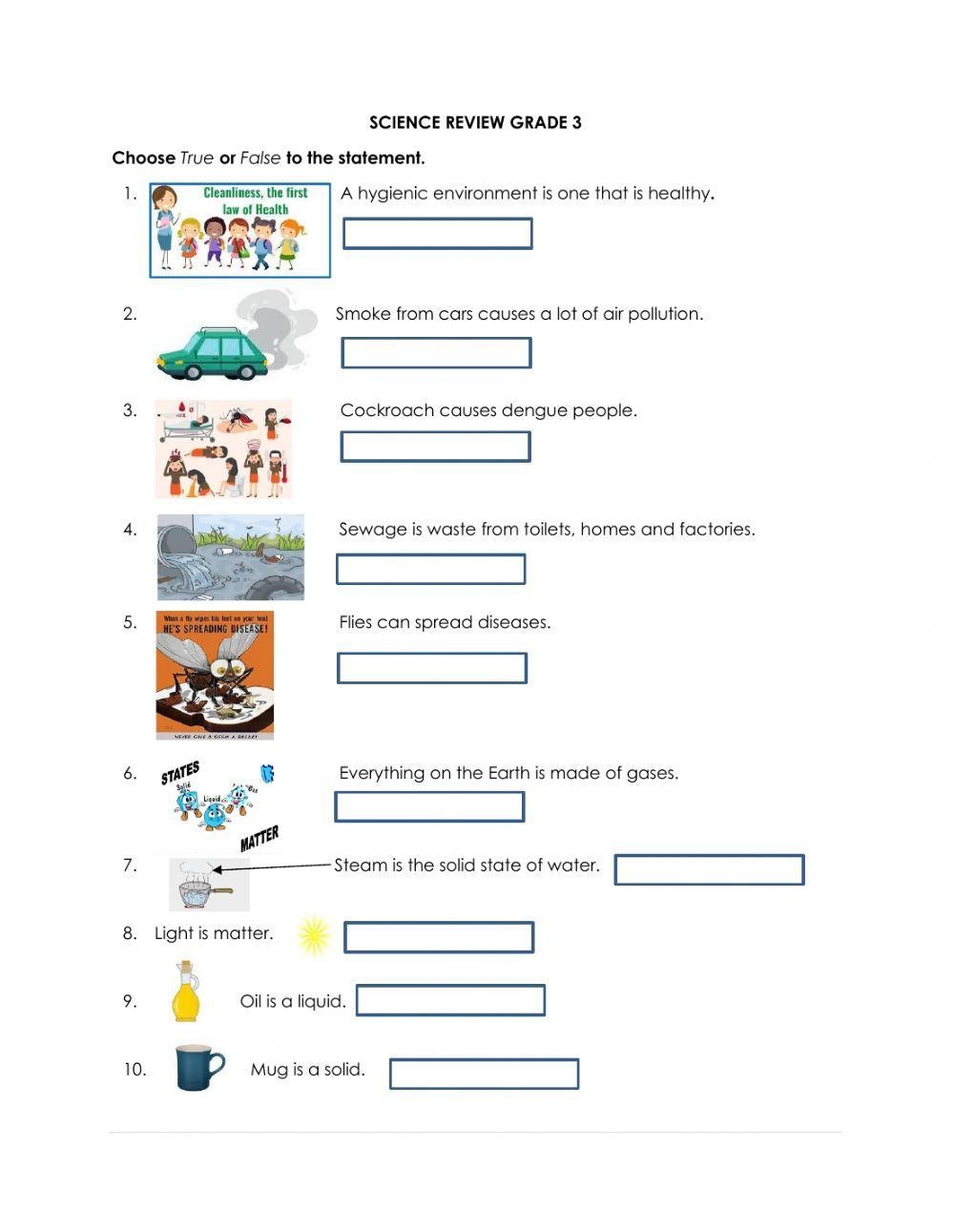 Grade 3 Science Worksheet Live Worksheets Worksheets Library