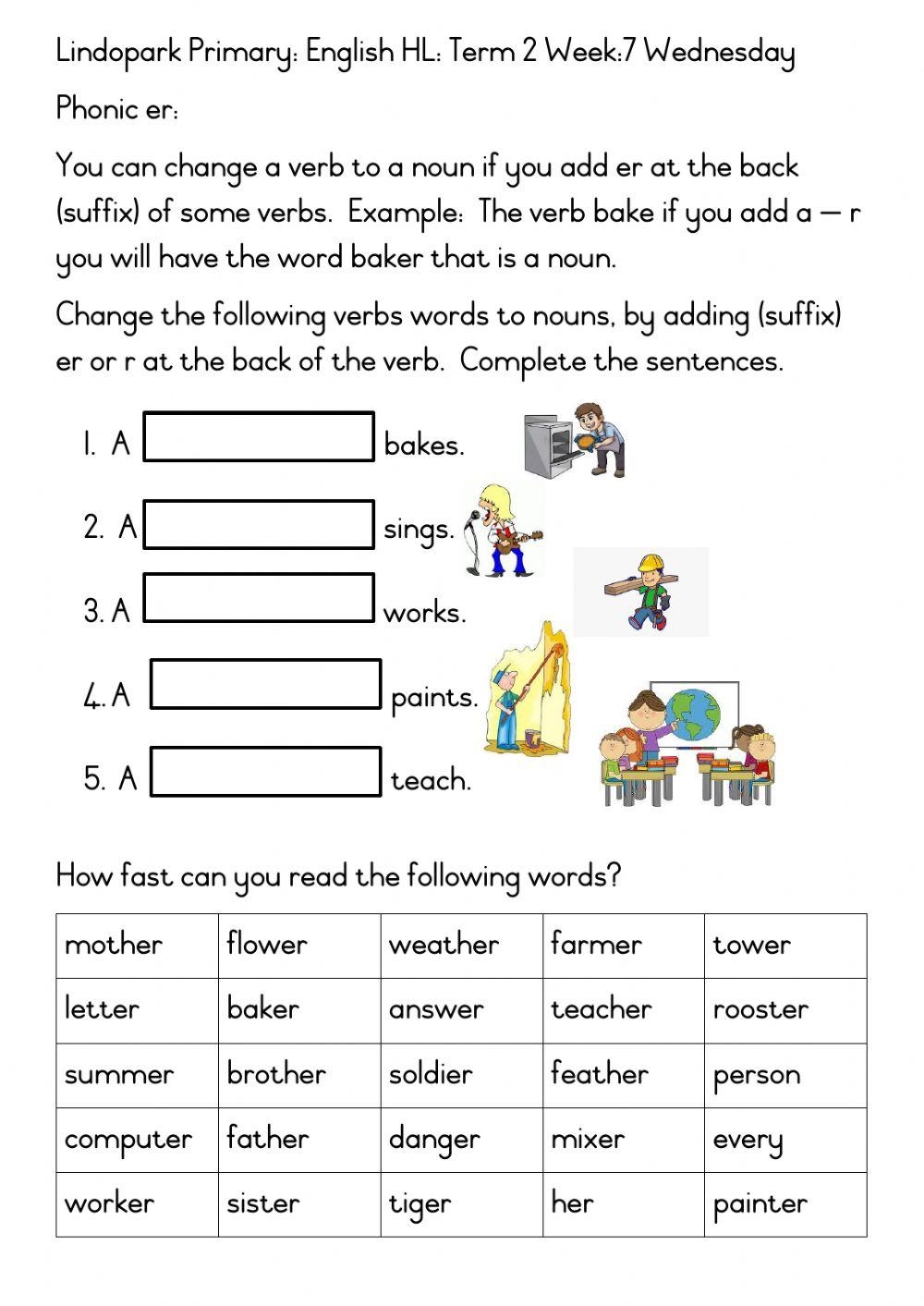 3rd Grade Worksheets Free Printable Phonics