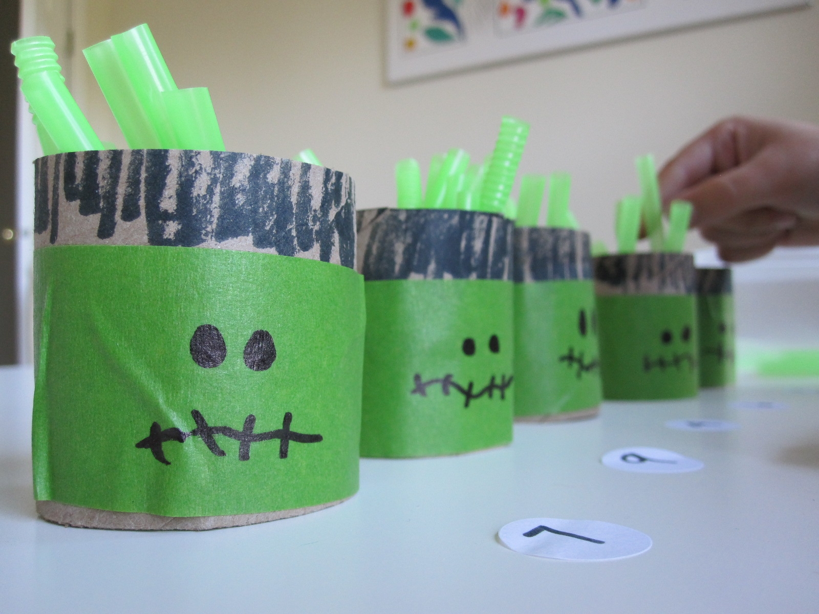 Halloween Math Count And Fill Frankenstein No Time For Flash Cards