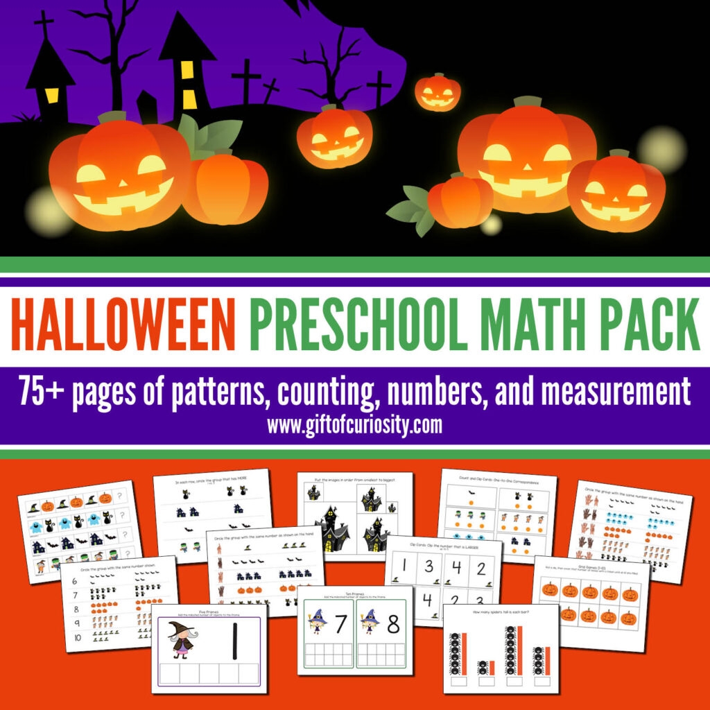 Halloween Math Activities Preschool