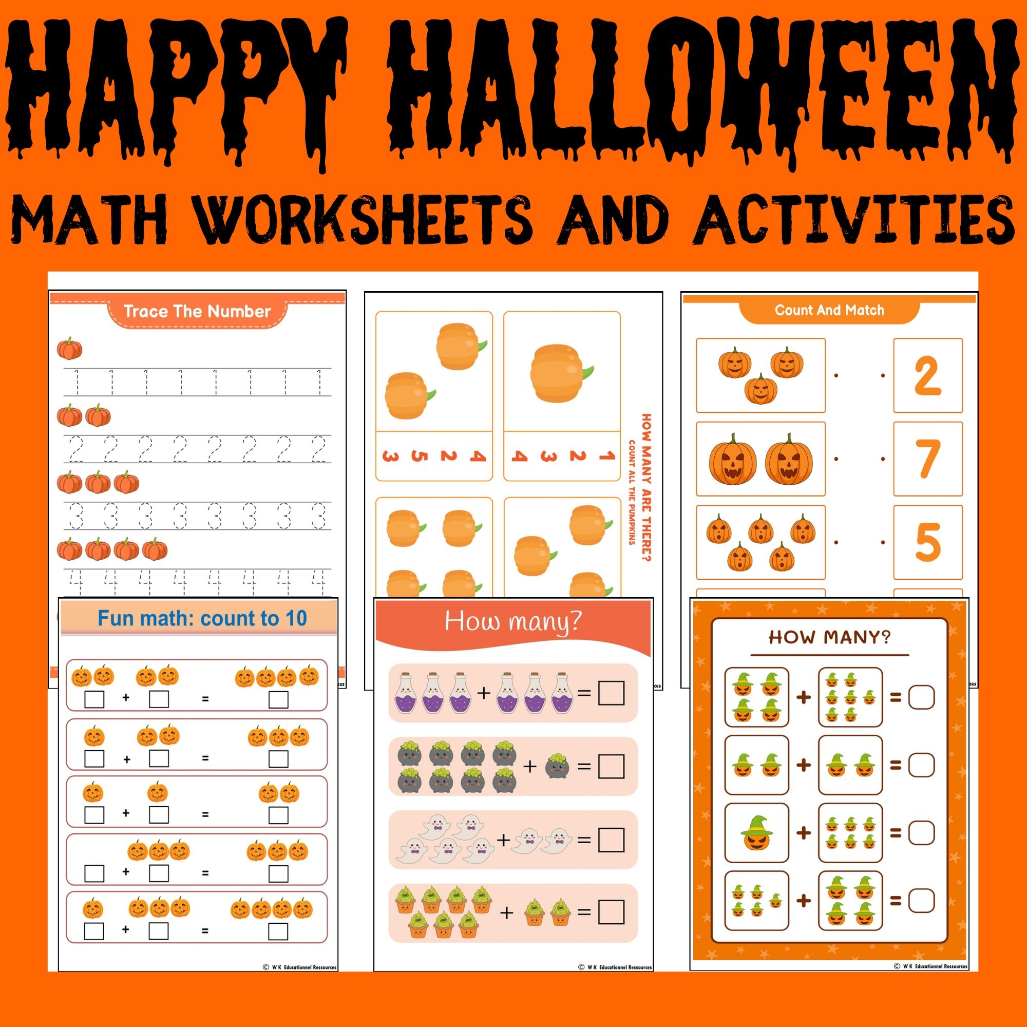 Halloween Math Activities For Preschoolers