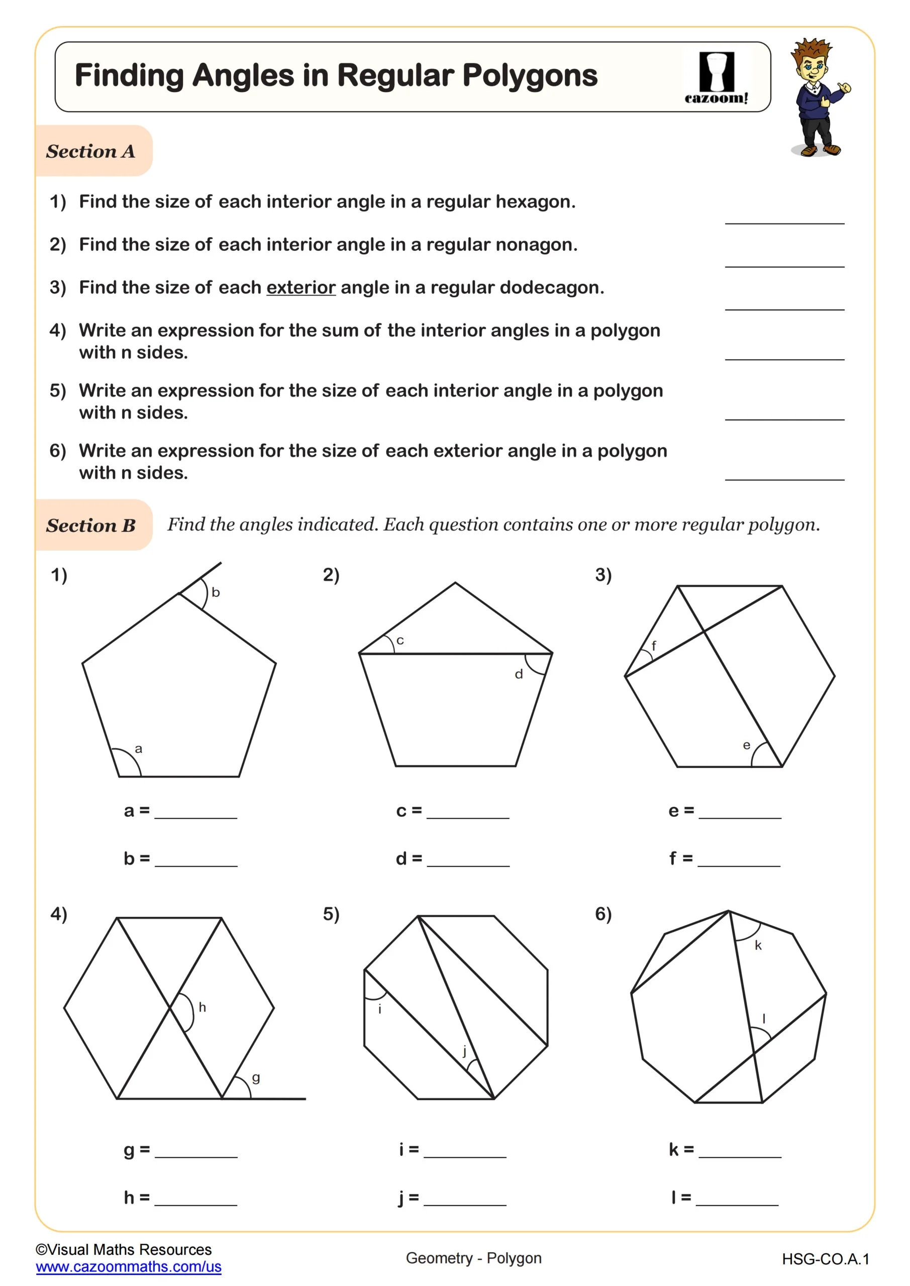 Printable Worksheets For 8th Grade Geometry
