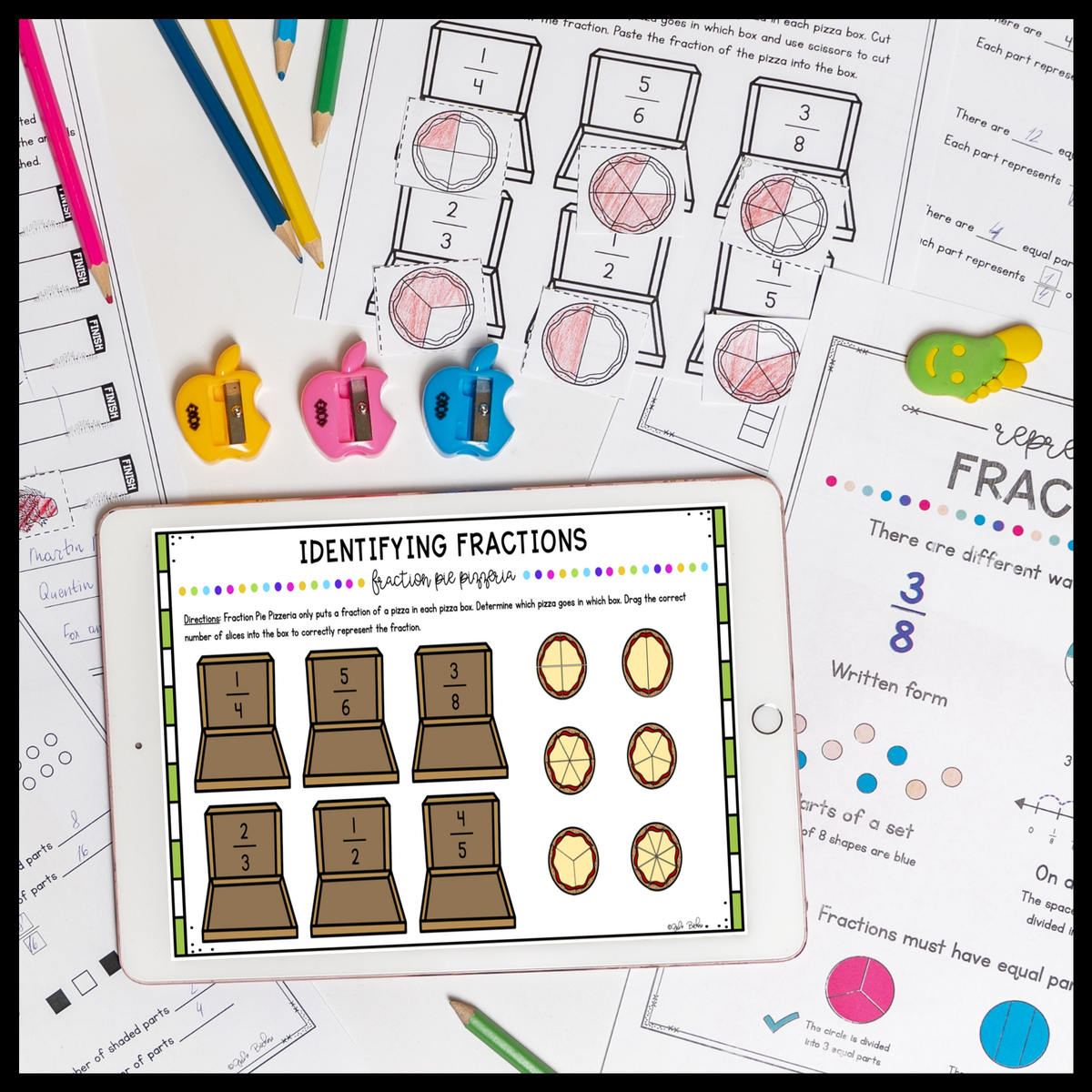 Identifying Fractions 3rd Grade Math 3 NF A 1 MagiCore