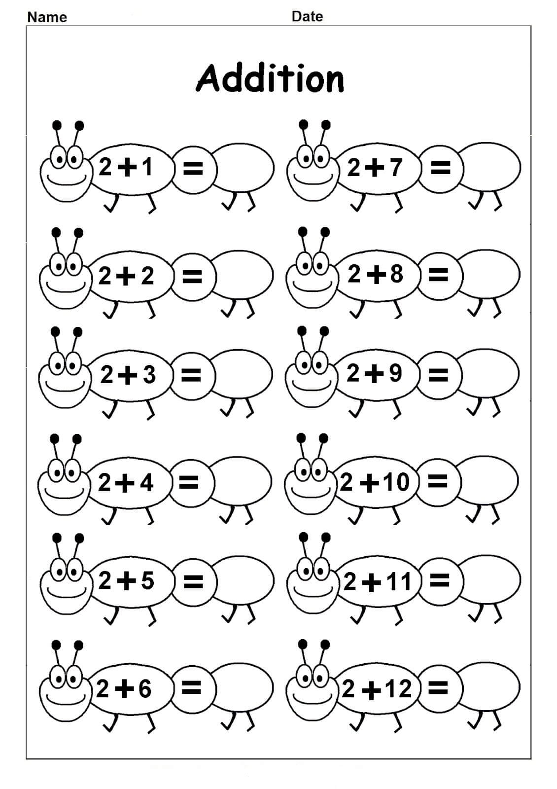Kindergarten Math Printables Worksheets Library