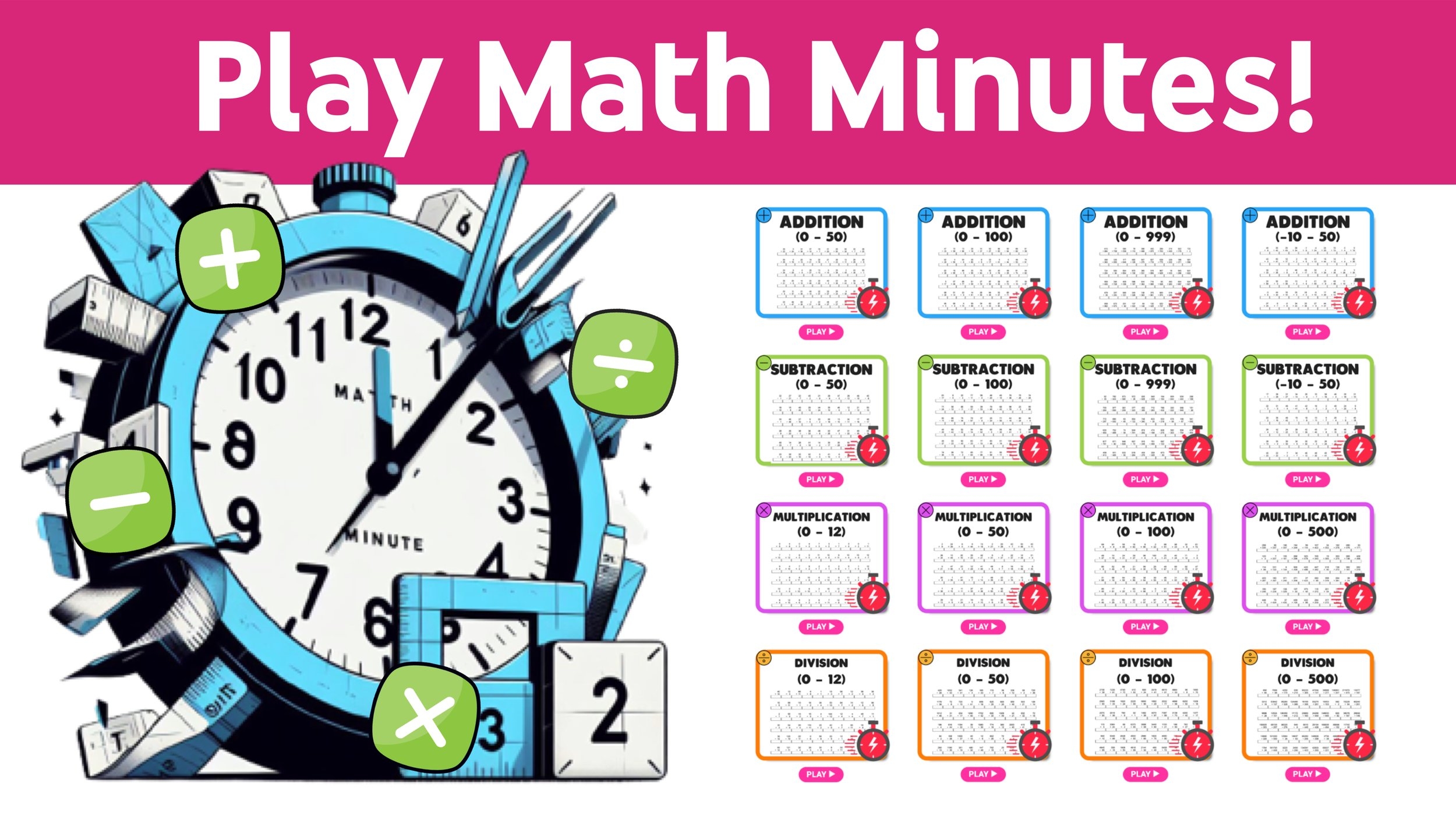 Math Minutes Play Now For Free Mashup Math