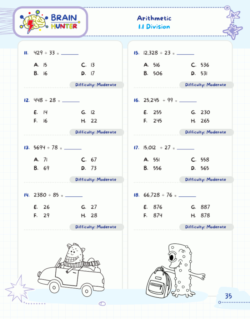 Math Practice Workbook For Grades 4 5 1000 Questions You Need To Kill In Elementary School ArgoPrep
