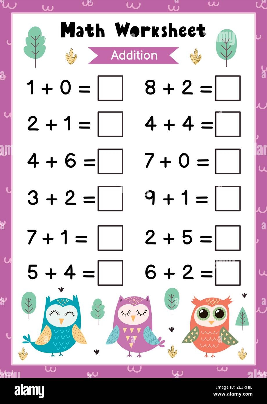 Simple Printable Math Worksheets