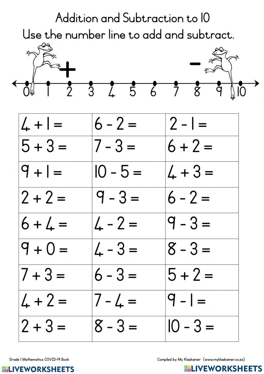 Maths Worksheet Exercise For 5 To 7 Yrs Live Worksheets Worksheets Library