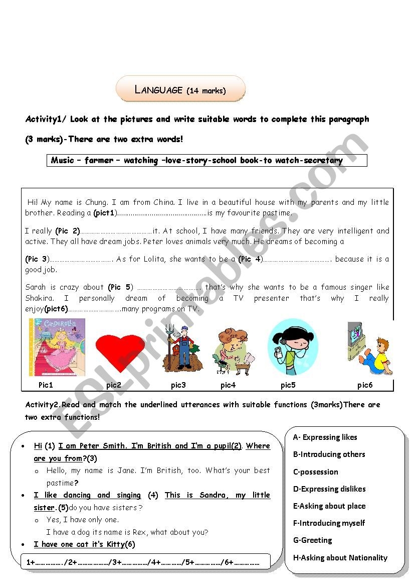 School Worksheets For 7th Grade