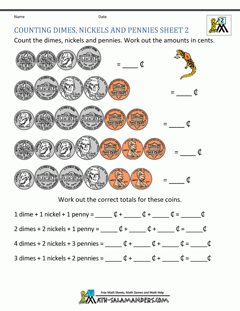 Second Grade Math Worksheets Printable
