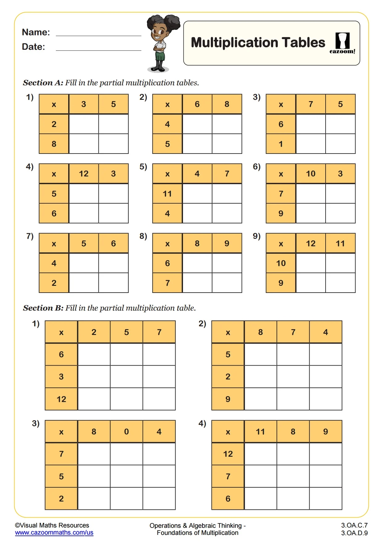Math Facts Worksheets Pdf