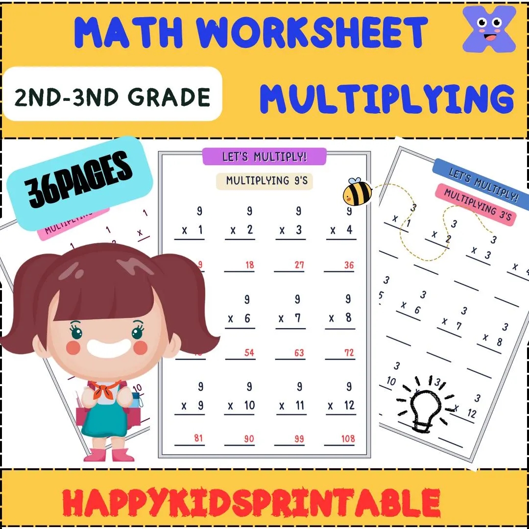 Multiplying Worksheets Multiplication Single Digit Worksheets For Kids Fun And Engaging Math Practice Printable Educational Resources Etsy