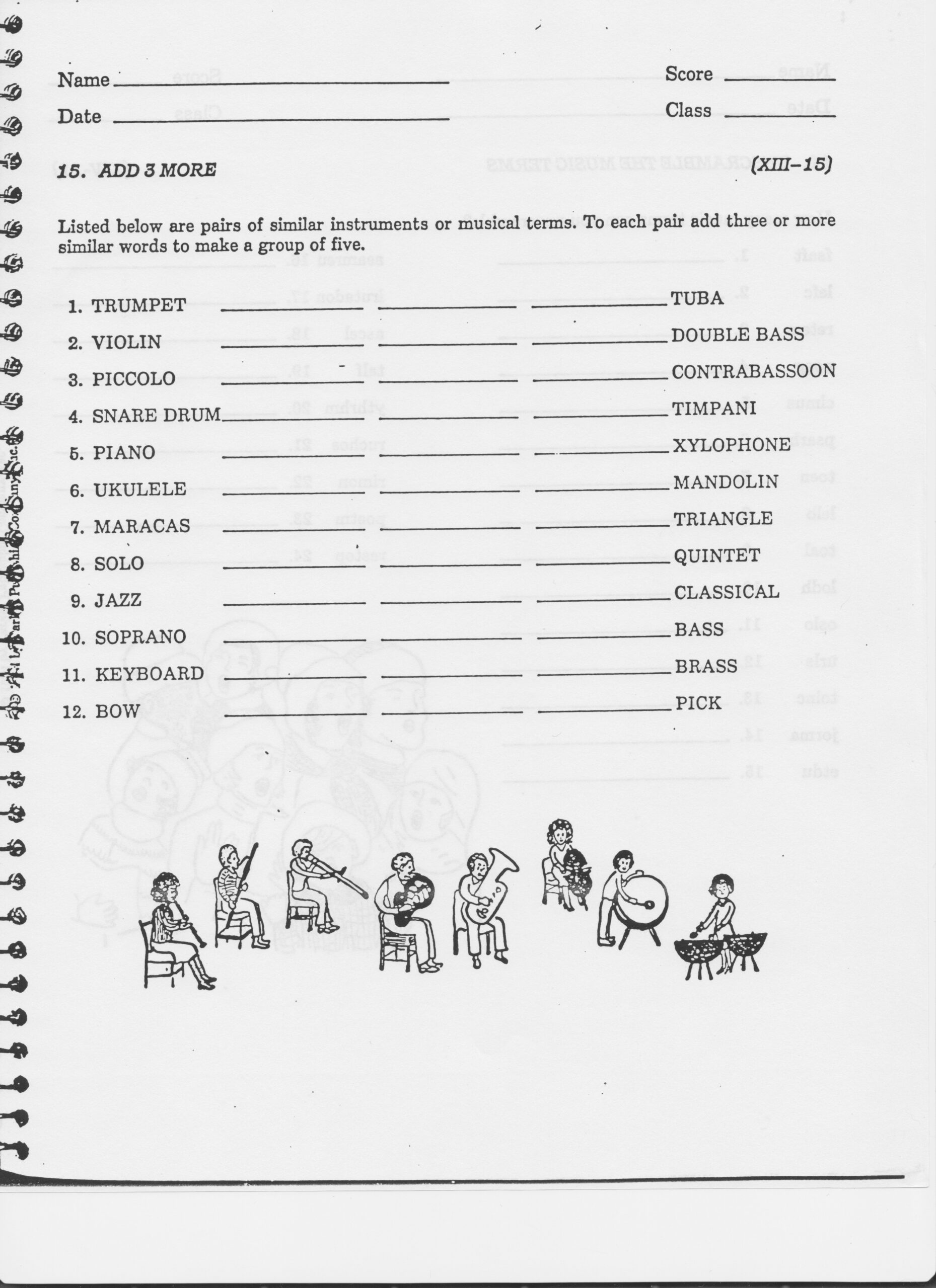 Worksheet For 8th Grade