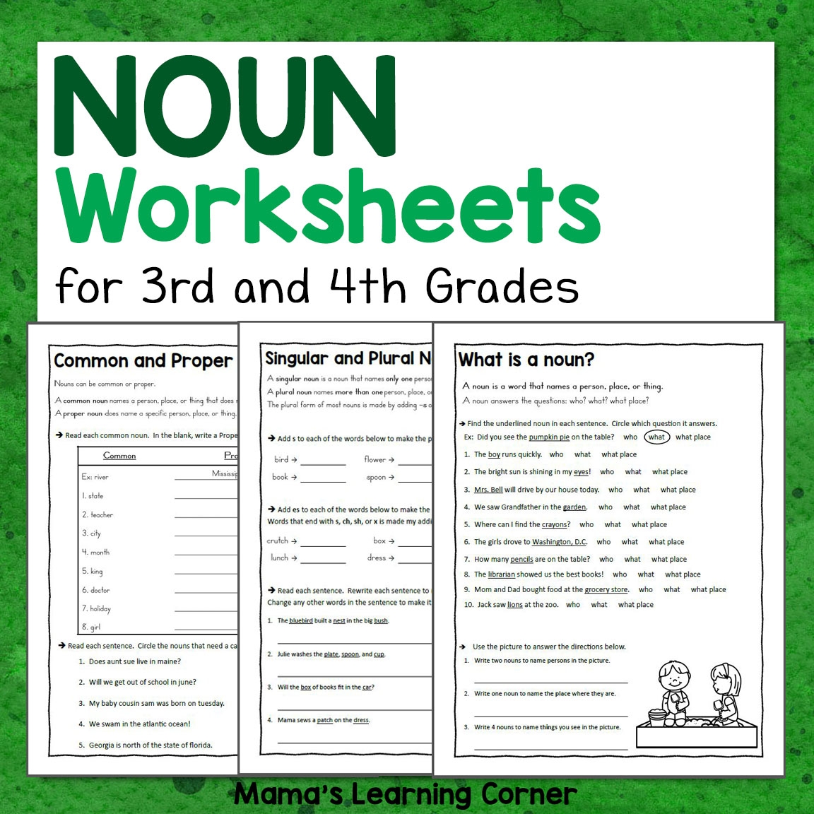 Free Printable 4th Grade Worksheets Packets
