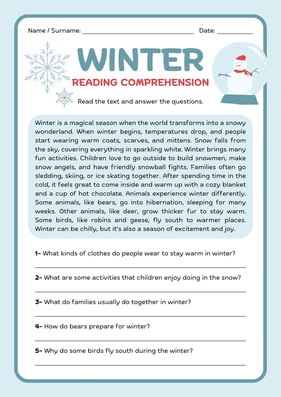 Page 4 Free Custom And Printable Reading Worksheet Templates Canva
